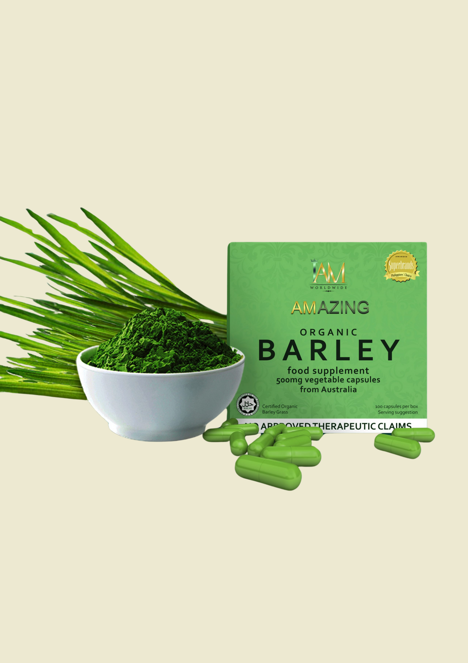 Amazing Pure Organic Barley Capsules