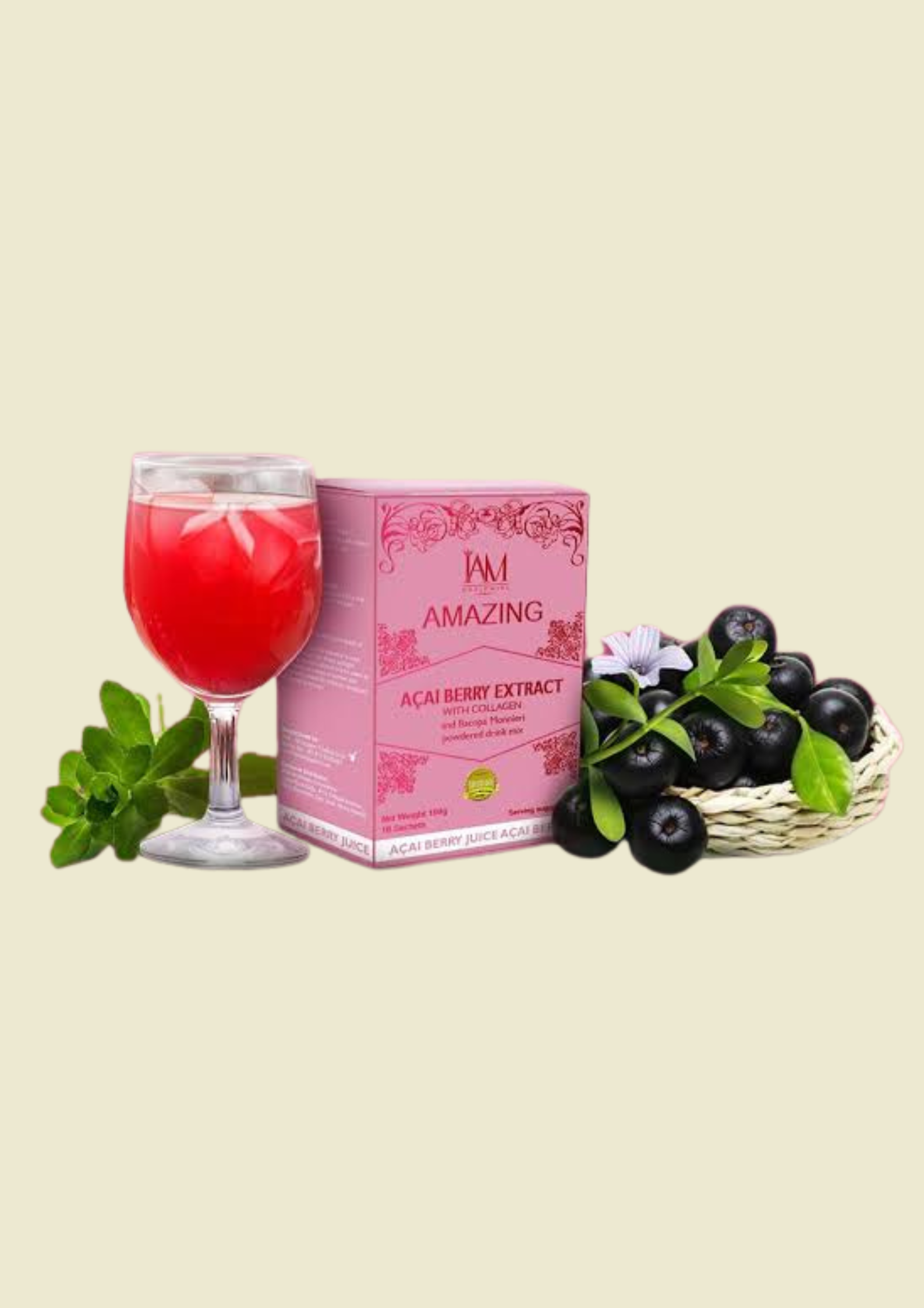 Amazing Acai Berry Extract with Collagen and Bacopa Monnieri 